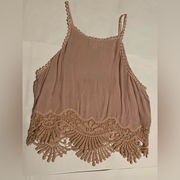 La Hearts Pink Lace Tank Top - Picture 2 of 6